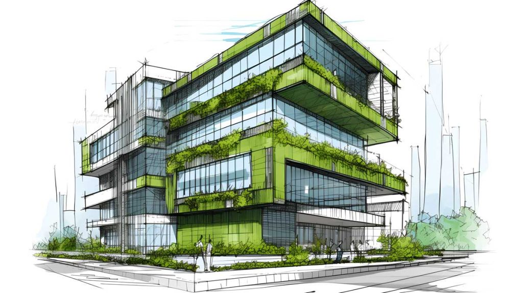 Projeto Urban&iacute;stico de coberturas verdes.